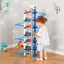 Garage Giocattolo per Bambini 64x59x113 cm 7 Livelli con Ascensore Multicolore
