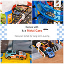 Garage Giocattolo per Bambini 64x59x113 cm 7 Livelli con Ascensore Multicolore