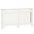 Copritermosifone 152x19x83 cm in MDF e Legno Truciolare Bianco