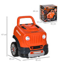 Officina Camion Giocattolo per Bambini 40x39x47 cm con 61 Accessori Arancione