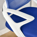 Sedia Poltrona Operativa da Ufficio in Tessuto a Rete Blu