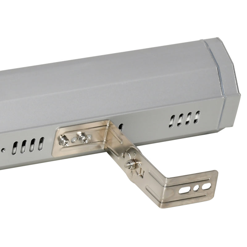 Stufa Elettrica da Parete per Esterno 67,5x10,5x7 cm 2000W Grigia