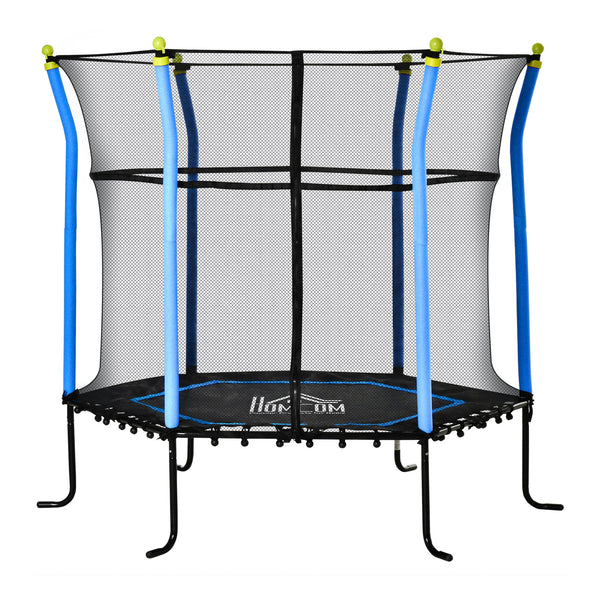 Trampoline Trampoline pour Enfants Ø185x160 cm en Acier Bleu et Noir online