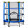 Trampoline Trampoline pour Enfants Ø140x158 cm en Bleu Acier et Noir