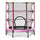 Trampoline Trampoline pour Enfants Ø140x158 cm en Acier Rose et Noir