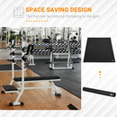 Tappeto Palestra Ammortizzante 180x90x0,6 cm in PVC Nero