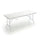 Table à Bière de Jardin Pliante en Rotin Blanc Taddei Plastik 180
