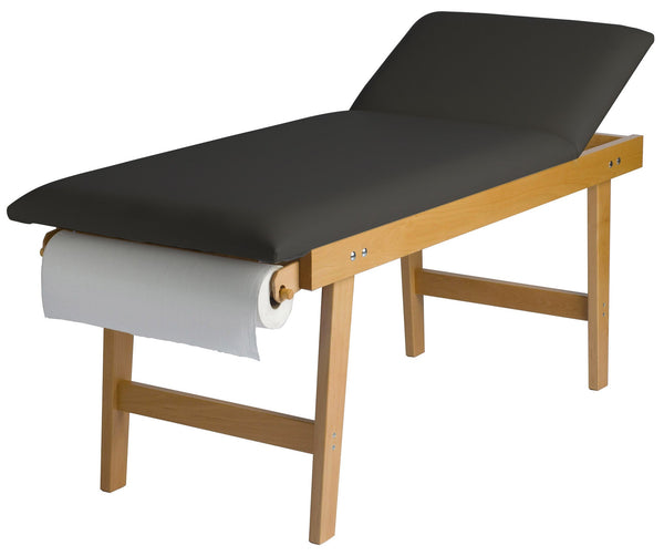 acquista Table de Massage Fixe Visite Physiothérapie 2 Plans 190x70x75 cm 200Kg Noir