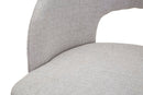 Set 2 Sedie Helsinki 51x80x53 cm in Tessuto Grigio/Nero