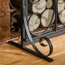 Parascintille con Antine 88x30x89 cm in Metallo Nero