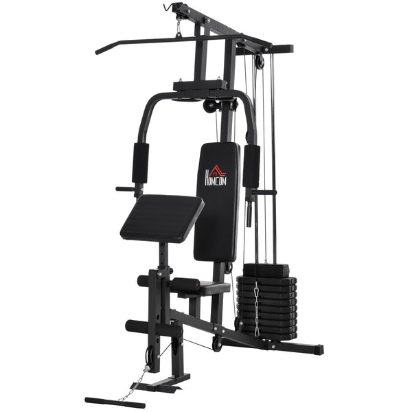Station de fitness multifonction 148x108x207 cm en acier noir acquista