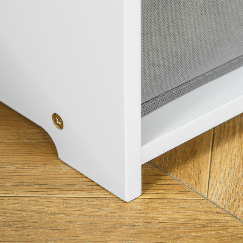 Set Tavolino con 2 Sedie per Bambini in MDF Bianco e Grigio