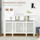 Copritermosifone Allungabile 140-202x19x82,5 cm in MDF Bianco