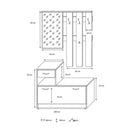 Mobile ingresso 100x180x30 cm Rudolf rovere