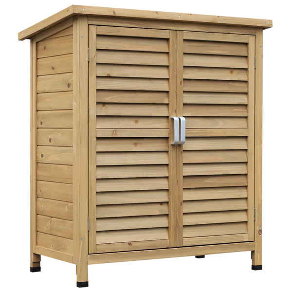 prezzo Armoire à outils de jardin 87x46,5x96,5 cm en bois de sapin