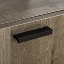 Mobile Credenza 2 Cassetti 1 Anta 80x41,5x58 cm in Legno e Metallo