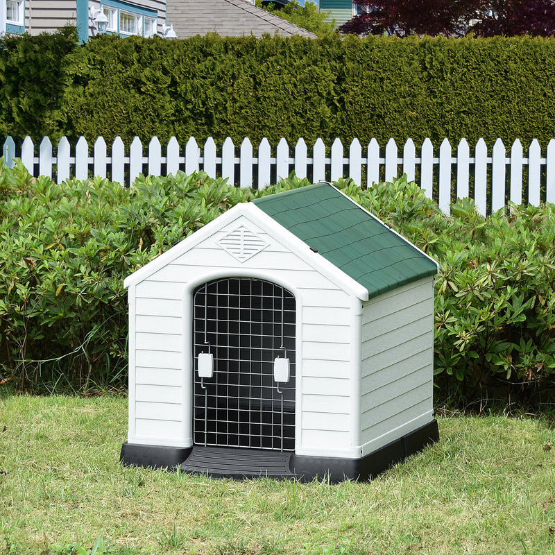 Cuccia per Cani Taglia Media 78x87x81 cm in Plastica Bianco