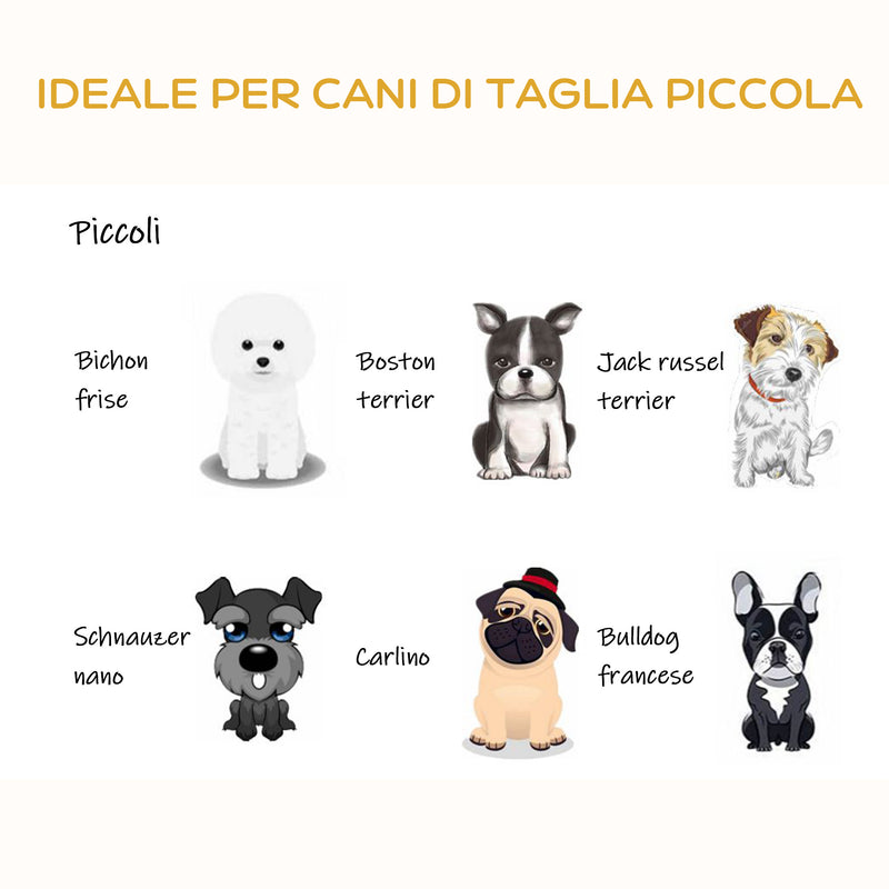 Cuccia per Cani e Gatti Rialzata Ø60x32 cm in Rattan Grigio Scuro