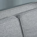 Divano Letto 2 Posti 154x87x89 cm in Tessuto Grigio