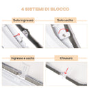 Gattaiola Ø44x4P cm per Vetro Rete e Porta Bianca
