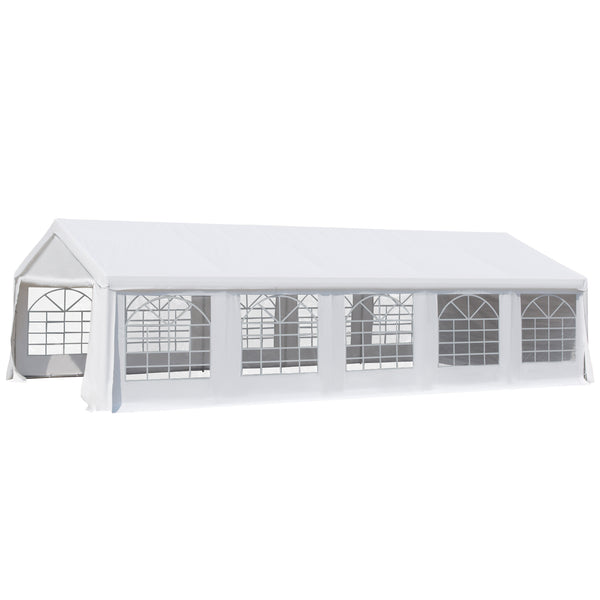prezzo Tente 9,75x4,85m avec Parois Amovibles en Acier et Polyester Blanc
