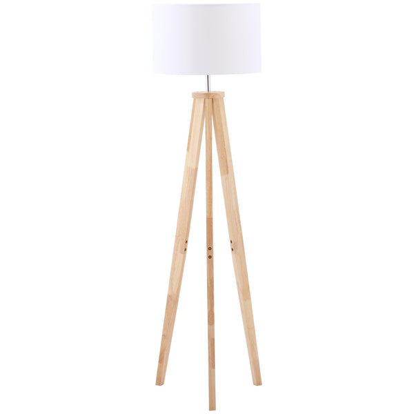 Lampadaire 45x45x147 cm E27 Abat-jour en Tissu Blanc acquista