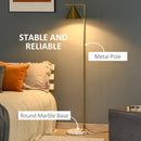 Lampada da Terra 31x26x153 cm E27 Paralume Regolabile 350° Oro