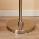 Lampada da Terra 65x33x158 cm E27 Paralume in Tessuto Bianco