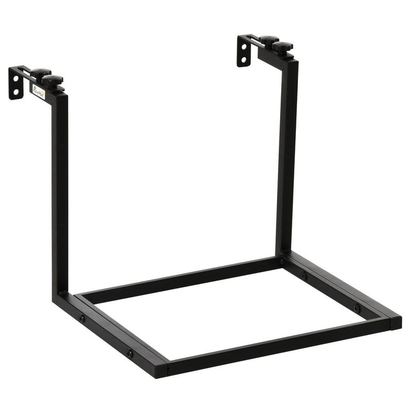 Amaca per Gatti da Parete 42,5x54x34 cm in Tessuto Nero