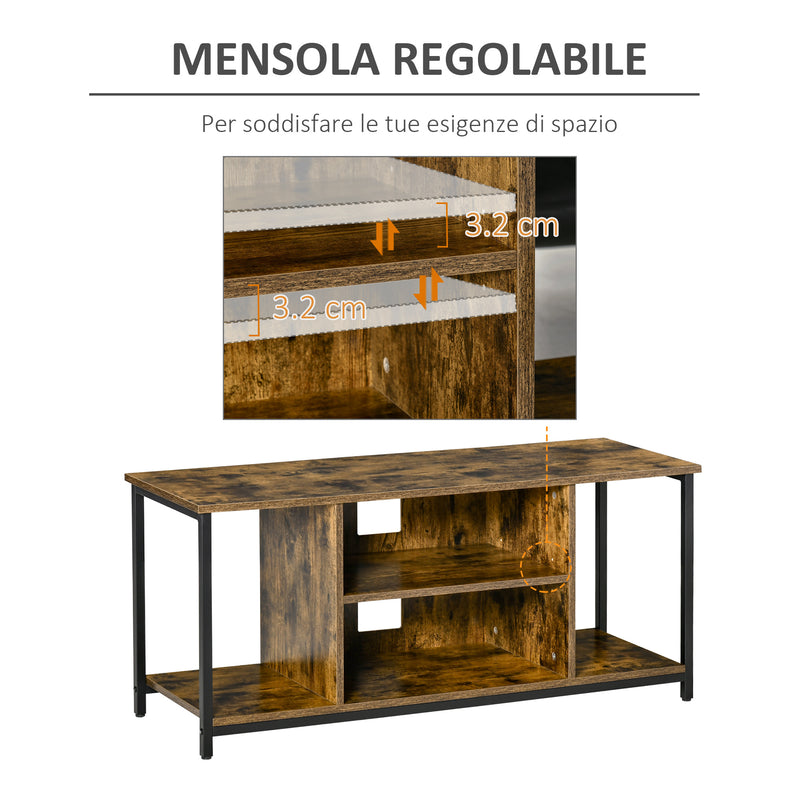Mobile TV 110x40x50 cm per TV fino a 55 Marrone Rustico
