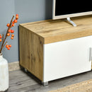 Mobile TV 140x40x41,5 cm per TV fino a 63 Quercia e Bianco