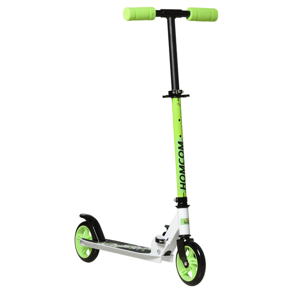 Trottinette Pliante Enfant 72,8x33,4x75-85 cm en Aluminium et Acier Vert sconto