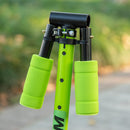 Monopattino Pieghevole per Bambini 72,8x33,4x75-85 cm in Alluminio e Acciaio Verde