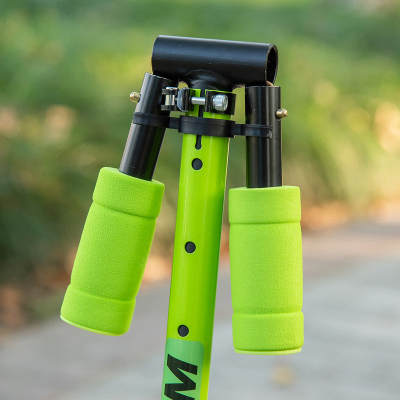 Monopattino Pieghevole per Bambini 72,8x33,4x75-85 cm in Alluminio e Acciaio Verde