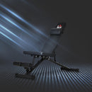 Panca Pesi Pieghevole 88x55x28 cm con Seduta Reclinabile  Nera