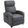 Fauteuil de massage Relax 68x88x98 cm avec télécommande en similicuir gris