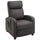 Fauteuil de massage Relax 68x88x98 cm avec télécommande en similicuir marron
