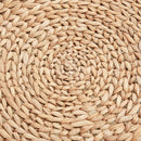 Pouf Contenitore Tondo Ø43x43 cm in Rattan Khaki