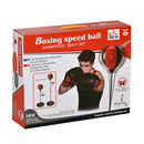 Punching Ball per Bambini con Guantoni Altezza Regolabile Rosso e Nero