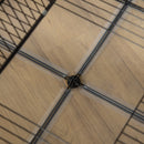 Gabbia per Criceti e Roditori Modulabile 140x70x45 cm in Resina e Acciaio Nero e Trasparente