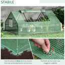 Serra da Giardino con Porte Avvolgibili 180x140x80 cm in Acciaio e PE Verde