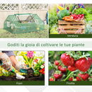 Serra da Giardino con Porte Avvolgibili 180x140x80 cm in Acciaio e PE Verde