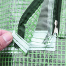 Serra da Giardino con Porte Avvolgibili 180x140x80 cm in Acciaio e PE Verde