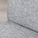 Set 4 Sedie Imbottite 41,5x54,5x87 cm in Tessuto Grigio