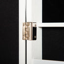 Armadio Portagioie a Specchio 35,5x30x142,5 cm Inclinazione Regolabile Bianco