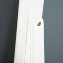 Armadio Portagioie a Specchio 35,5x30x142,5 cm Inclinazione Regolabile Bianco