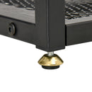 Tavolo Consolle Ingresso 108x28x85 cm in Acciaio e Legno Marrone Rustico