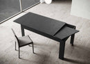 Tavolo Allungabile 160-220x90x77 cm Bibi Antracite Spatolato