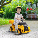 Escavatore Elettrico per Bambini 6V Giallo e Nero