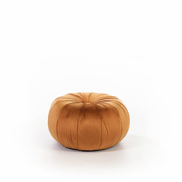 Pouf 36x36xH30 cm in Velluto Kaia Arancione acquista